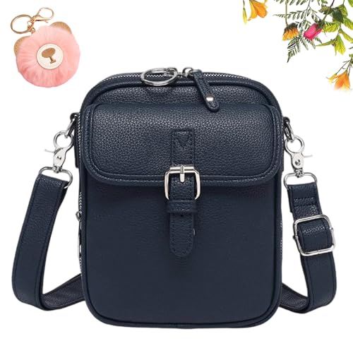Enjoyaitlife Crossbody Bag, Forcipower Crossbody Leather Bag, Multiple Compartments, Spacious & Stylish, Waterproof