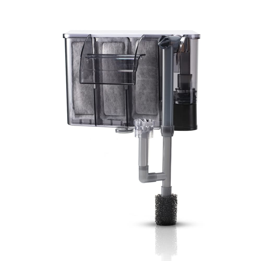 DaToo Aquarium Hang On Filter Small Fish Tank Hanging Filter Power Waterfall Filtration System for 20 to 30 Gallon Aquariums