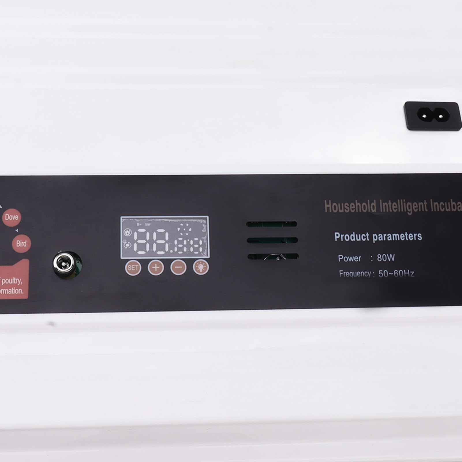 Generic Incubadora Automática de Pollo Inteligente con de Huevo para Incubar Huevos de Ganso de Ganso de Pollo Ideal para Usar Material Plástico para Usar en el Hogar (EU Enchufe 220V 64 Huevos)