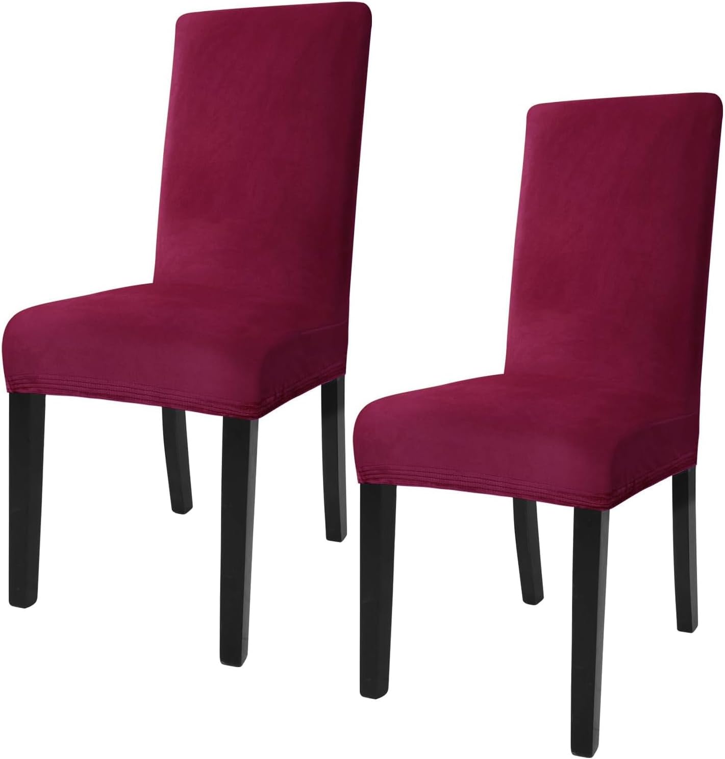 JIVINER Velvet Dining Chair Slipcover High Stretch Chair