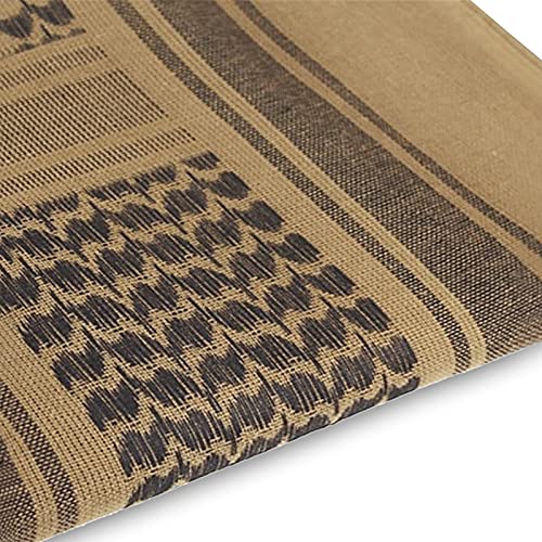 Image of PURFUN Men's Large Arab Shemagh Headscarf Muslim Headcover Shawl Keffiyeh Arabic Scarf