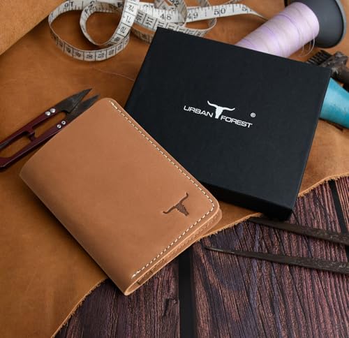 Image of URBAN FOREST Joe Vintage Cognac Leather Wallet for Men