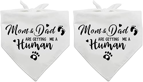 Miniatura 7 de Guess What My Mom is Pregnant, Bandana para perro con anuncio de embarazo, accesorio para fotos de revelación de género, accesorios para decoración