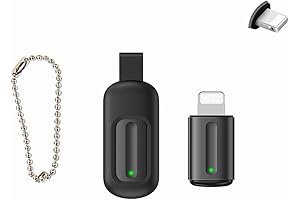 5S Mini Infrared Universal Remote Controller Adapter with Heat Set Insert Tip (Black for Lightning)