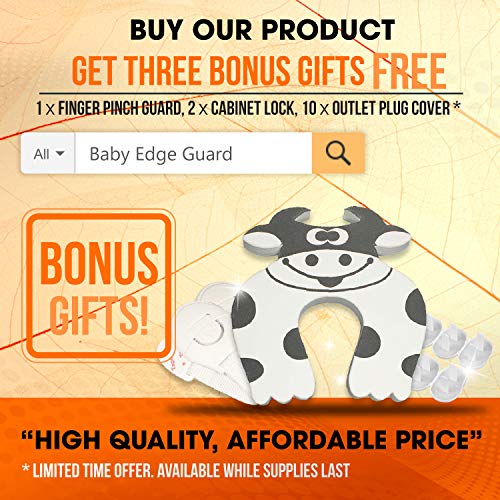 KCHEX Edge Guard & Corner Protector - Extra Long 19.0ft [16.5ft Edge + 8 Pretaped Corners] with Baby Proofing, Home Safety Furniture Bumper and Table Edge Guards Child Safety [Black] - Thumbnail 7