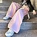 Parachute Pants for Girls Y2K Baggy Cargo Trousers Low Rise Wide Leg High Waist Jogger Sweatpants Athletic Dance Streetwear Fashion Casual Jean Sweatpant 2025 Deals of The Day Clearance