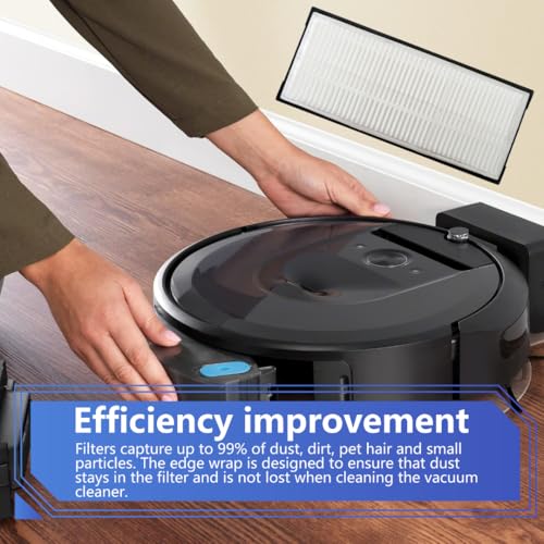 INGQI 4 Pack Replacement Filters Compatible for Roborock S8 / S8+ / S8 Pro Ultra / S7 / S7+ / S7 MaxV / S7 MaxV Plus / S7 MaxV Ultra Robot Vacuum Cleaners