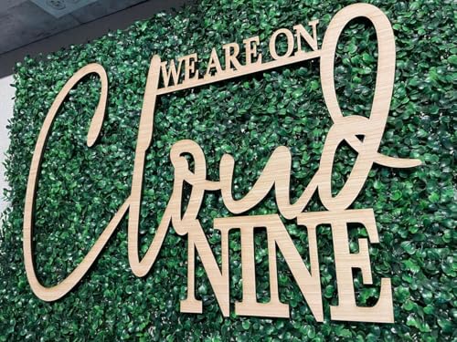 Cloud 9 Wooden Sign for Bridal Shower Backdrop