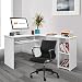 COMIFORT Escritorio Forma L - Mesa de Estudio con Estantería de Estructura...