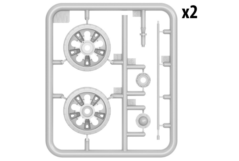 Miniart 1:35 -T-55/T-55A Wheels Set, Various, Various - Image 2