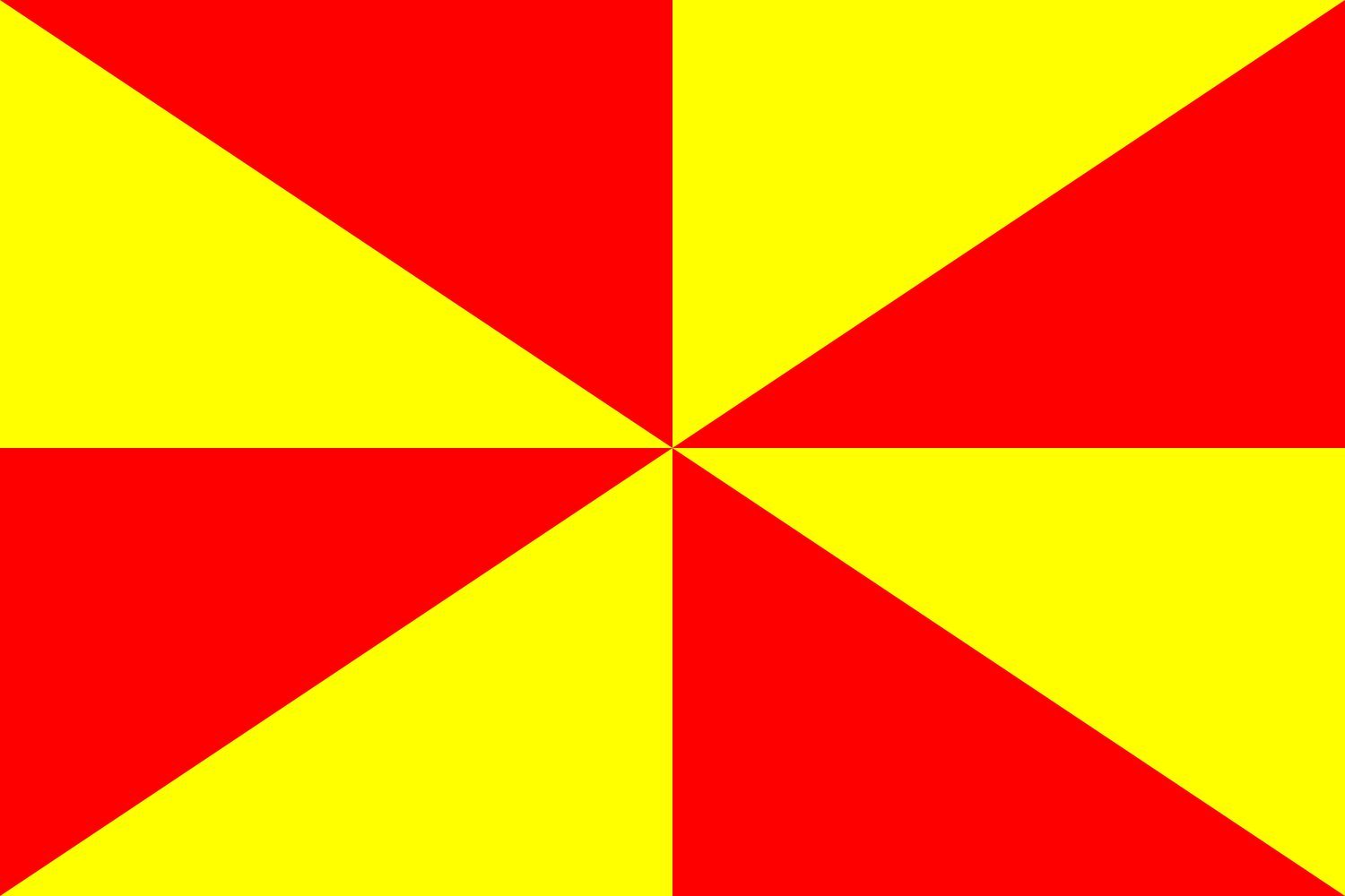 Drapeau large diagonal Gyronny pour créer une ambiance unique lors de vos fêtes