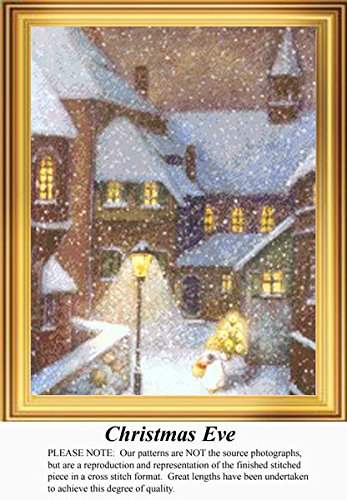 Christmas Eve, Vintage Counted Cross Stitch Pattern (Pattern Only, You Provide The Floss and Fabric)