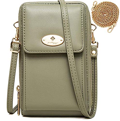 Sac à bandoulière pour téléphone portable femme en cuir rétro