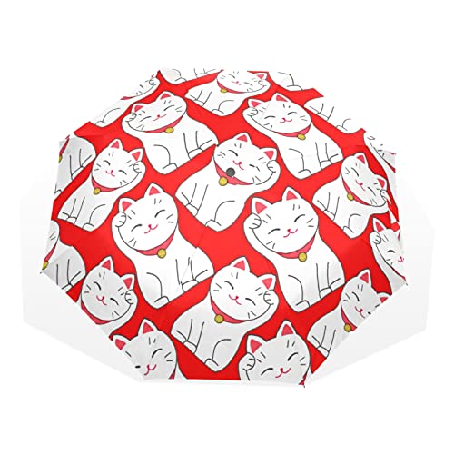 Parapluie anti-retournement Lucky Rich Fat Cat robuste contre le vent
