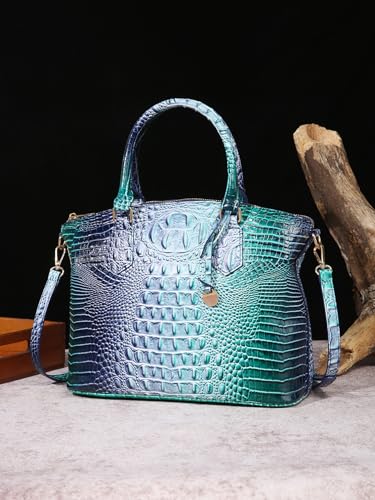 Image of Makcr Joacbv Women Purse Satchel Bag Long Crossbody Classy Tote Bag Top Handle Vegan Leather Ladies Handbags Embossed Pattern
