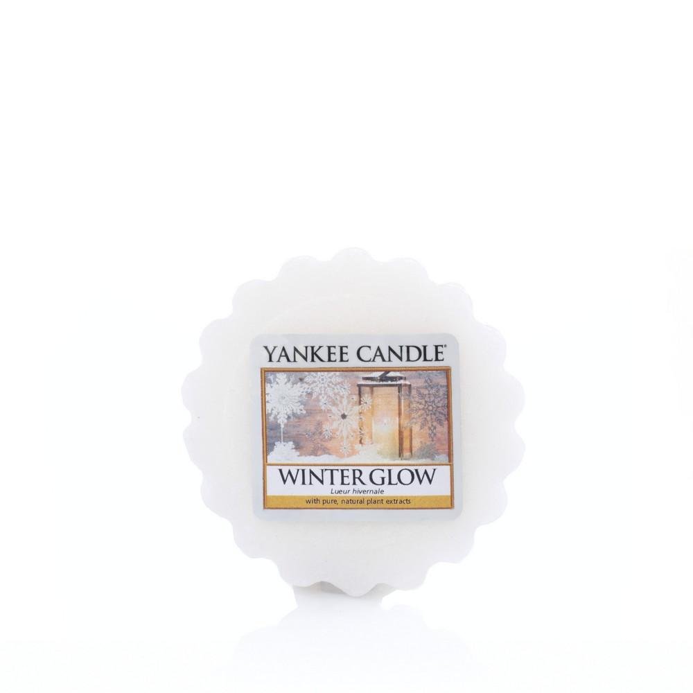 Yankee Candle White Winter Glow Wax Tart Melt, Plastic,