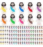 Owurha 100 Pcs Pocket Jesus Mini Figures Original Design Baby Jesus Figurines, Tiny Miniature Jes...