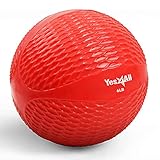 イエスフォーオール(Yes4All) トーニングボール メディシンボール ウェイトトーニング エクササイズボール ジムボール ダイヤモンド刻み付き レッド 2.7kg ホームジム&デスクチェア 理学療法 フィットネス 【日本正規輸入品】 LLDB