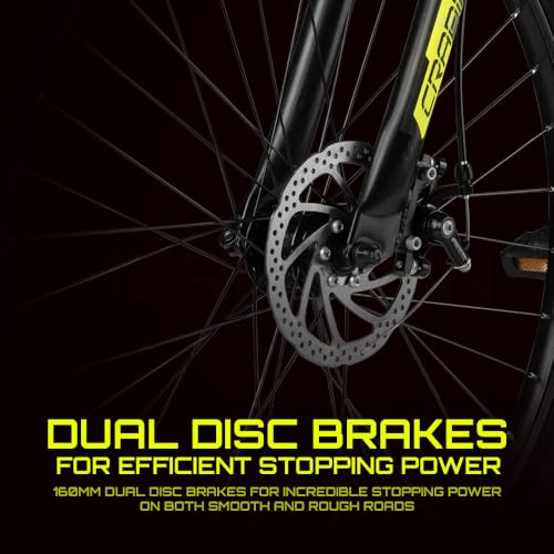 Image of CRADIAC - Hustler X7 MTB 21 Gear Cycle for Boys & Adults | 29 Inch Cycle for Men (Mountain Bike) Gear Bicycle 21 Speed with Disc Brake & Front Suspension | 15+ Years | 5.8FT+