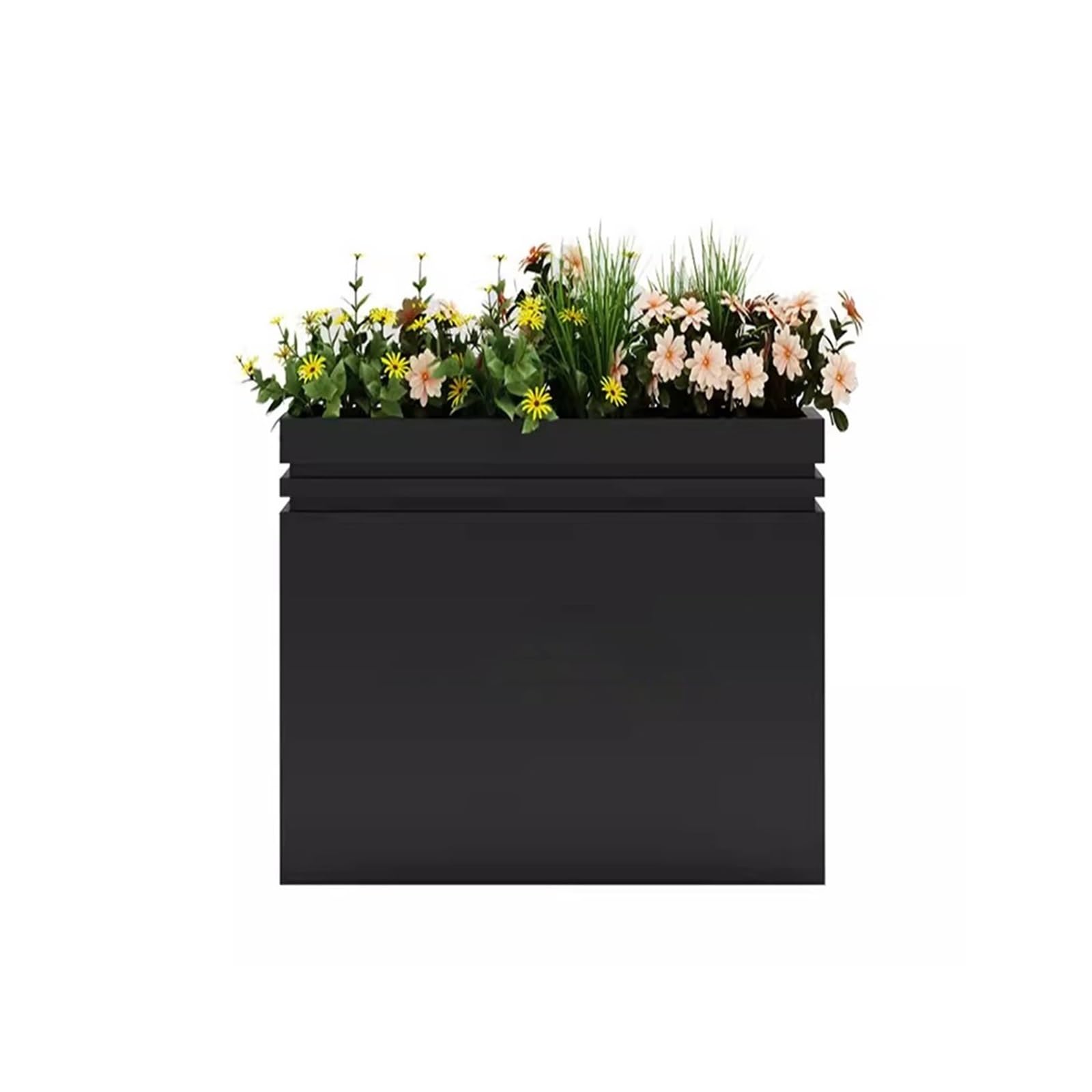 raised planter Outdoor Flower Box Placed Outside Sales Department