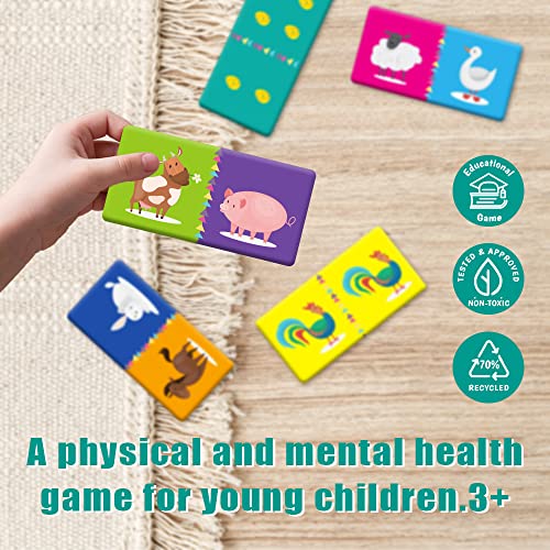 Juego de Dominó Doble Cara Animales para Niños 3+ miniatura 2