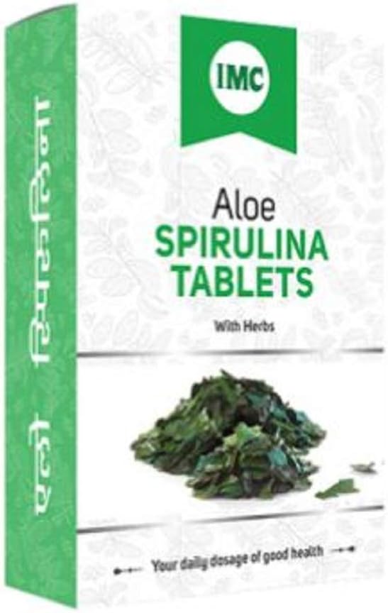 Imc Aloe Spirulina Tablets - 60 Tablets, Pack Of 2