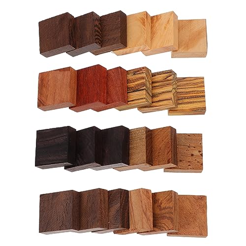 EXCEART 24pcs Ring Wood Finger Ring Blanks Ring Blanks for Jewelry Making Wood Ring Turning Wood Jewelry Craft Wood Ring Craft Resin Wood Blanks Wood Turning Ring Wooden Ornaments Mahogany