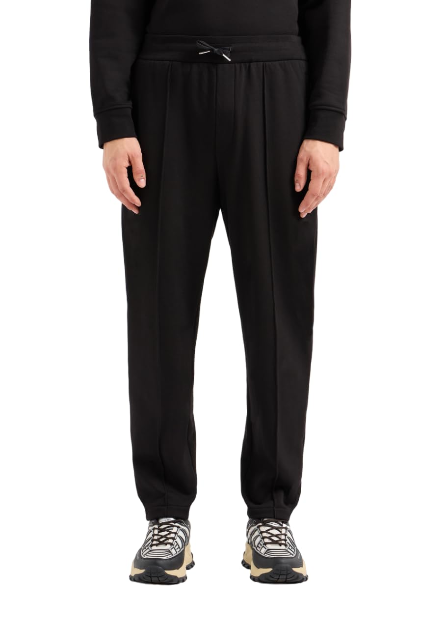 Armani Exchange Herren Cotton French Terry Wiith Front Pleat Detail Sweatpants
