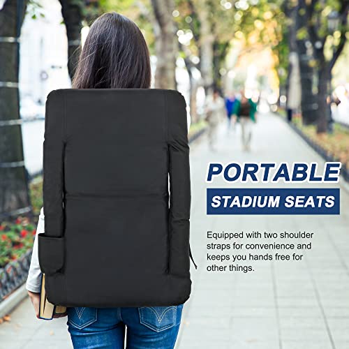 Nova Microdermabrasion NOVA0450 20.5 Inch/25 Inch Wide Stadium Seat For Bleachers W/Back Support Padded Cushion Portable Reclining Bleacher Seats Camping Stadium Chair Waterproof thumb #6