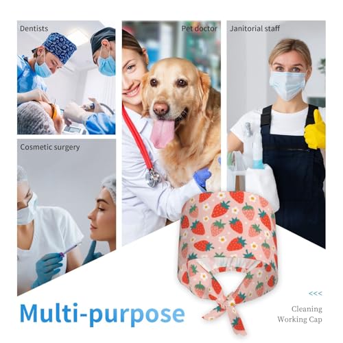 Image of Unisex Adjustable Surgical Sweatband - Elastic Bandage Cap - Scrub Caps for Nurse Working Cap