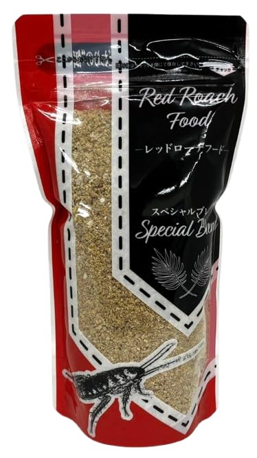 Amazon | レッドローチフード 200g 1袋 素焼きのエサ皿なし 餌 エサ
