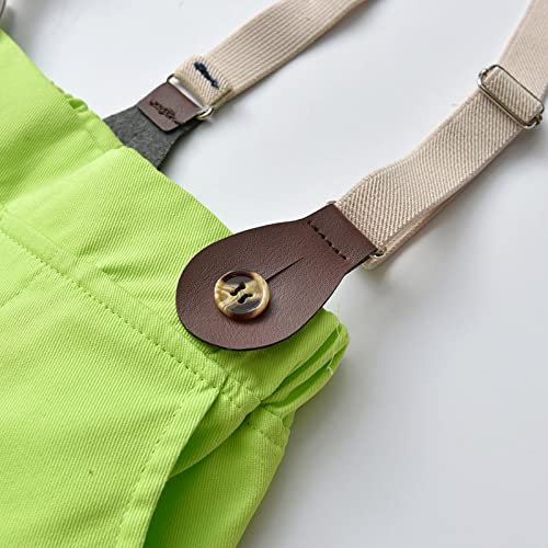 Kids Boys Gentleman Long Sleeve Pants Outfits Button Down Lapel Shirt Suspender Pants Handsome Clothes For Toddler Boys4