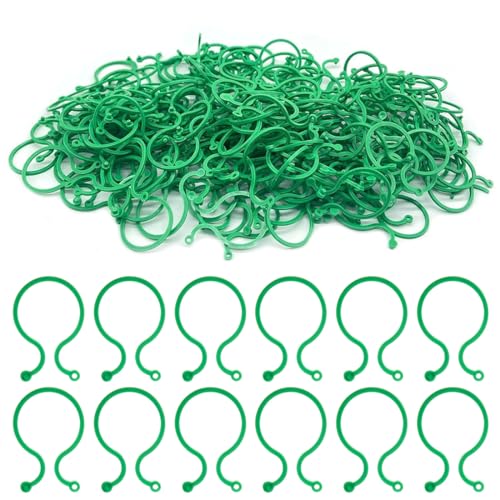 WBZOWRB 200 Piezas Clips De Soporte Para Plantas, Pinzas Para Plantas De Jardín, Pinzas De Plástico Para Soporte De Plantas Clips Para Invernaderos Jardinería Escalada,Bambú,Tomate,Hortalizas,Flor
