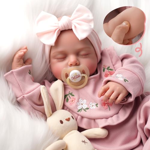 Muñeca Reborn Bebé Realista Vinilo 20 Pulgadas miniatura 3