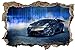 Sportwagen Auto Car Wandtattoo Wandsticker Wandaufkleber D1248 Größe 70 cm x 110 cm