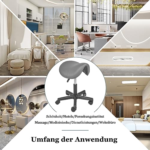 Bürohocker Mingone – Höhenverstellbarer Sattelhocker mit Drehfunktion