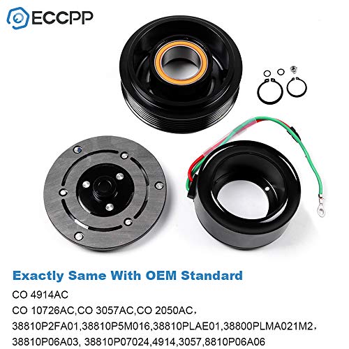 Image of ECCPP AC Compressor Clutch Fit for Honda Civic 1.7L 2.0L 2002-2005