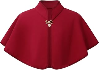Flower Girl Wedding Cape Open Front Bolero Shrug Soft Cotton Shawls Wraps for Kids & Toddler Burgundy 3-5 Years