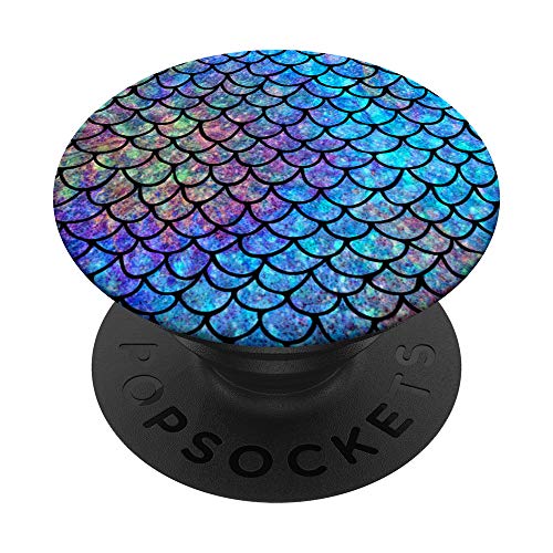 Colorful Mermaid Scales Pop-sockets PopSockets PopGrip: Swappable Grip for Phones & Tablets