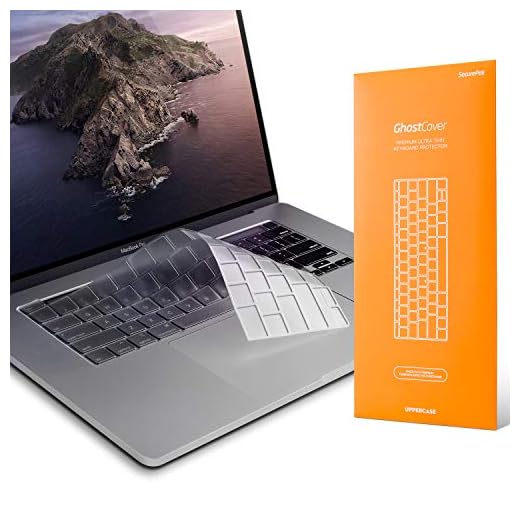 UPPERCASE GhostCover Premium Ultra Thin Keyboard Cover Protector Compatible with 2020 MacBook Pro 13" and 2019 2020 MacBook Pro 16" with Model Number A2338 A2289 A2251 A2141 M1 Chips