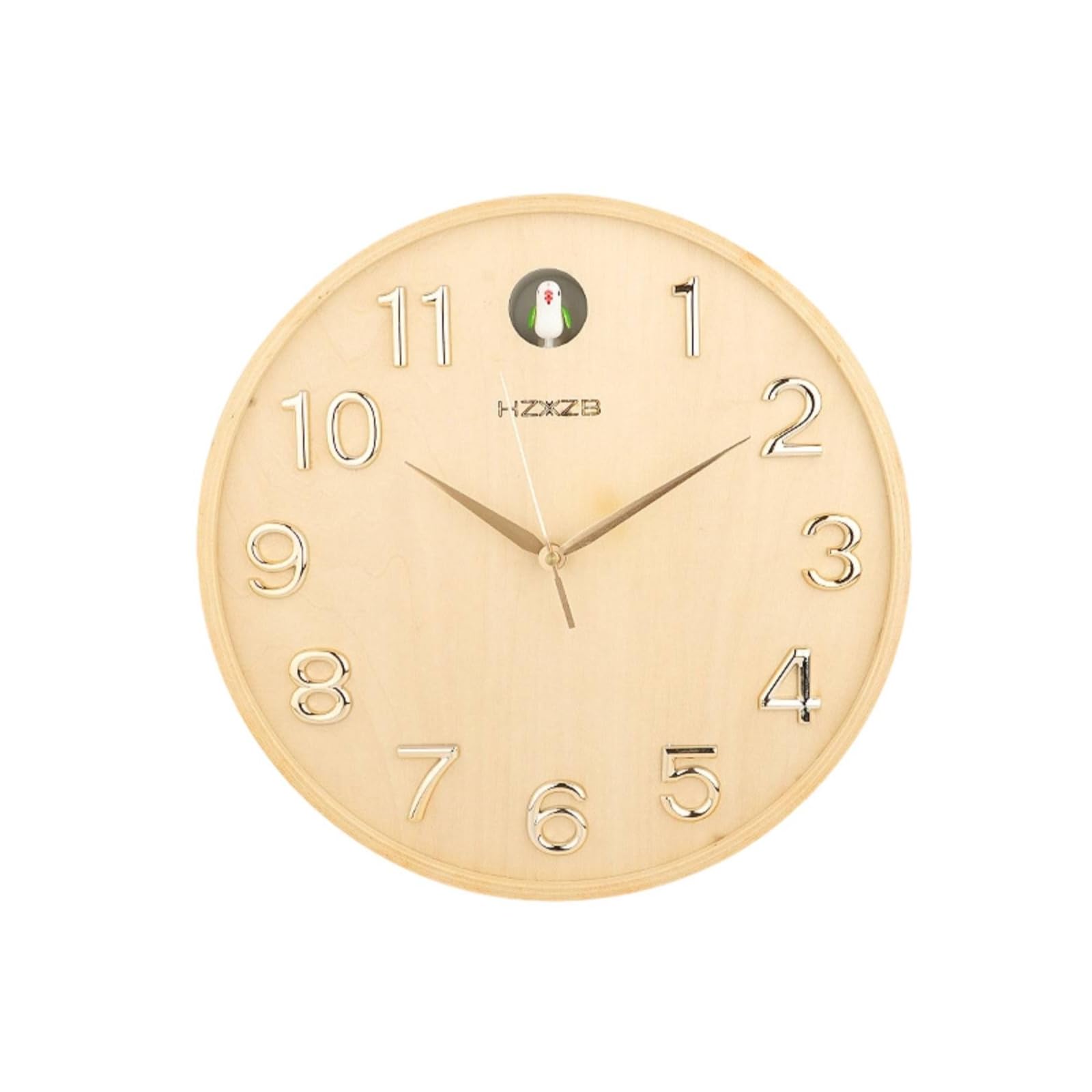 Décoration de salon apaisante avec l'horloge murale bois simple 109