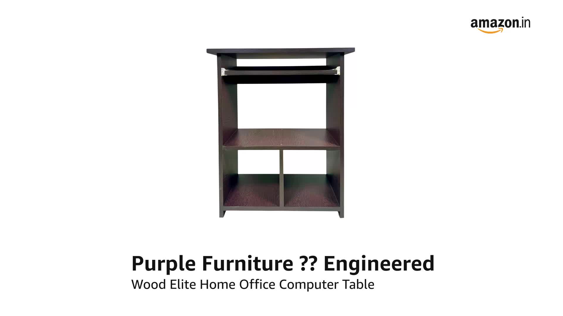 Purple Furniture Engineered Wood Computer Table Study Desk