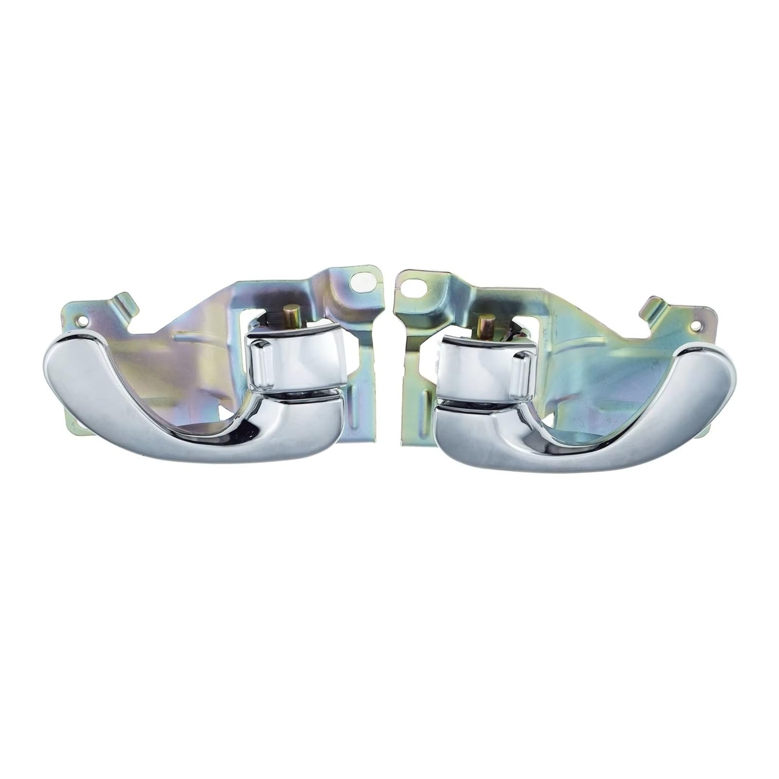 BYSKJZ Car Inner Door Handle for Galant for Delica for L400 for Mirage 1995 1996 1997 1998 1999 2000 2001 2002 2003 2004 2005 Left Right Chrome Inner Handle(Pair)