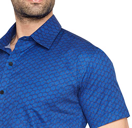 Image of Men's Cotton Printed Half Sleeve Shirt