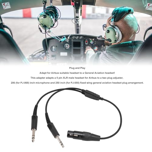 Adaptador XLR 5 Pin a Doble Conector GA para Auriculares miniatura 3