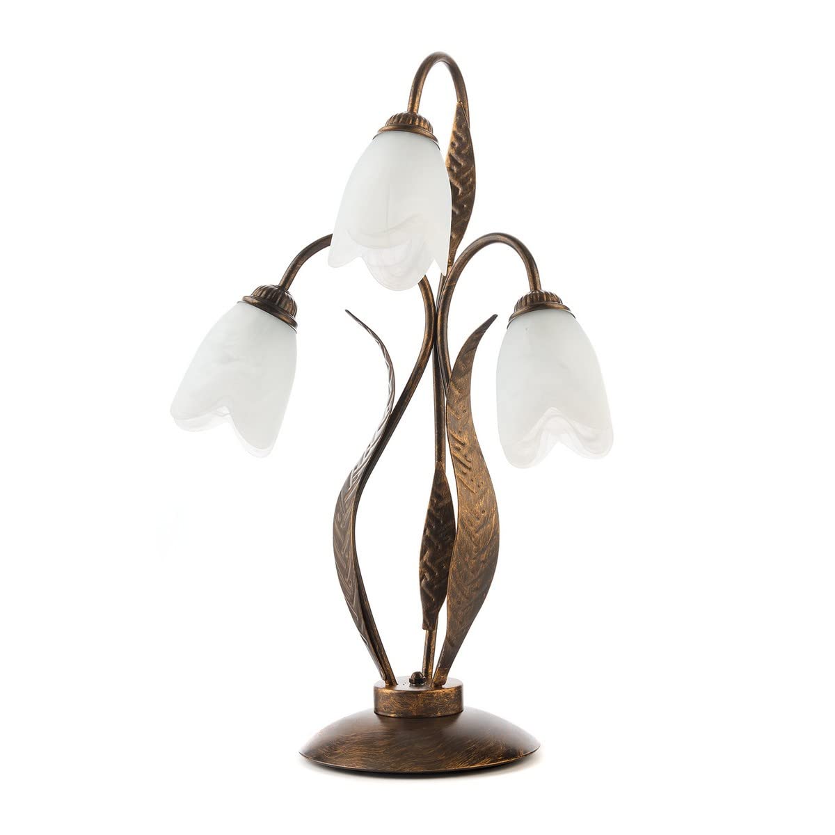 Onli Bianco - Lámpara De Mesa - Fabricada En Hierro Forjado