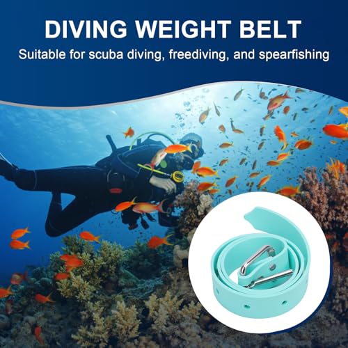 Cinturón de peso de buceo ajustable de silicona para contrapeso con hebilla rápida 3