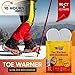 Toe Warmers (45 Pairs) - Up to 10 Hours of Heat, Easily Apply with Adhesive - Ultra Thin, Easy, All Natural - Air Activated, Odorless Hot Toe Warmers - Sport Temp (45)