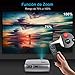 Proyector, WiMiUS 4500 lúmenes Proyector Portátil Full HD Soporta 1080P Proyector Cine...