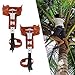 ZAWAYINE Climbing Tree Spikes Stainless Steel Climbing Trees Gears with Cattle Hide Leggings Straps and Extra Multi-Functional Straps for Outdoor Jungle Survival Fruit Picking Orange
